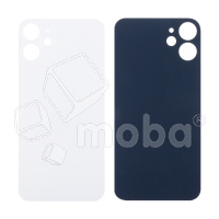 Задняя крышка для iPhone 12 mini (A2399) Белый (стекло, широкий вырез под камеру, логотип)