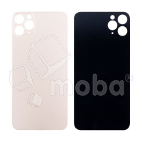 Задняя крышка для iPhone 11 Pro Max (A2218) Золото (стекло, монолит, широкий вырез под камеру, логотип) - Премиум