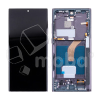 Дисплей для Samsung Galaxy S22 Ultra (S908B/S9080) модуль с рамкой Черный - (In-Cell)