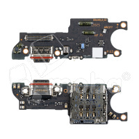 Шлейф для Realme C85 4G (RMX5566) плата системный разъем/разъем SIM/микрофон - Премиум