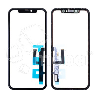Стекло для переклейки iPhone 11 в сборе с тачскрином и OCA пленкой Черный - OR (Mitsubishi)