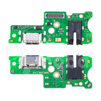 Шлейф для Tecno Pova 5 (LH7n) плата на системный разъем/разъем гарнитуры/микрофон - Премиум