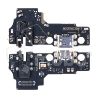 Шлейф для Realme C30/Narzo 50i Prime (RMX3581/RMX3506) плата на системный разъем/разъем гарнитуры/микрофон