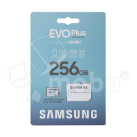 Карта памяти MicroSDXC 256GB Class 10 Samsung Evo Plus U3 V30 A2 + SD адаптер