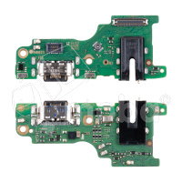 Шлейф для Infinix Hot 60 Pro (X6885) плата на системный разъем/разъем гарнитуры/микрофон - Премиум