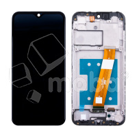 Дисплей для Samsung Galaxy A01/M01 (A015F/M015F) модуль с рамкой Черный (Широкий коннектор) - OR Ref. (SP)