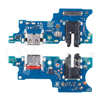 Шлейф для Samsung Galaxy A07 4G (A075F) плата системный разъем/разъем гарнитуры/микрофон - Премиум