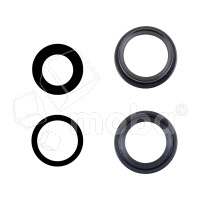 Стекло камеры для iPhone 16/16 Plus (комплект 2 шт.) Черный