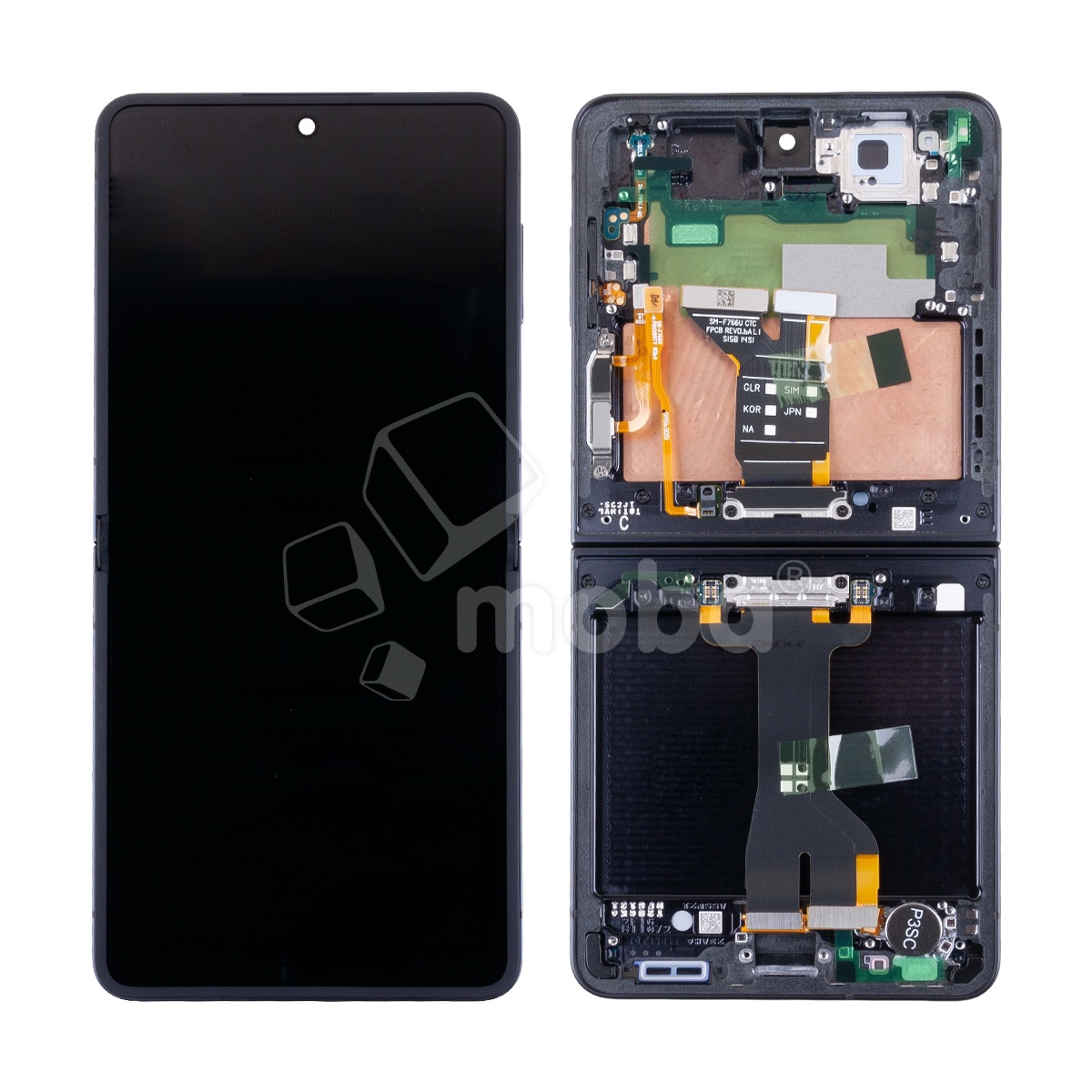 Дисплей для Samsung Galaxy Z Flip7 (F766B) модуль внутренний 6.9" Черный - OR (SP)