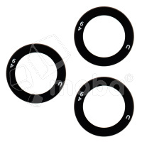 Стекло камеры для Samsung Galaxy S21/S21+ (G991B/G996B) (комплект 3 шт.) Черный