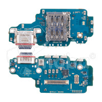 Шлейф для Samsung Galaxy S25 Ultra (S938B) плата на системный разъем/разъем SIM/микрофон - Премиум