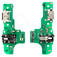 Шлейф для Samsung Galaxy A20s (A207F) плата системный разъем/разъем гарнитуры/микрофон
