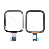 Стекло для переклейки Apple Watch 4 (44 мм) в сборе с тачскрином и OCA пленкой сапфировое Черный