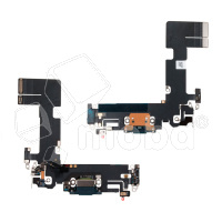 Шлейф для iPhone 13 (A2635) на системный разъем/микрофон Черный - Премиум