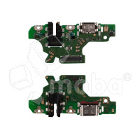 Шлейф для Huawei P30 Lite/Honor 20 Lite/20S (MAR-LX1M/MAR- LX1H/MAR- LX1M/MAR-LX1H) плата системный разъем/разъем гарнитуры - Премиум