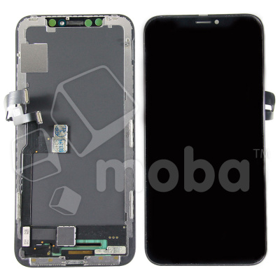 Дисплей для iPhone X (A1865/A1901) в сборе с тачскрином Черный - (Hard OLED)