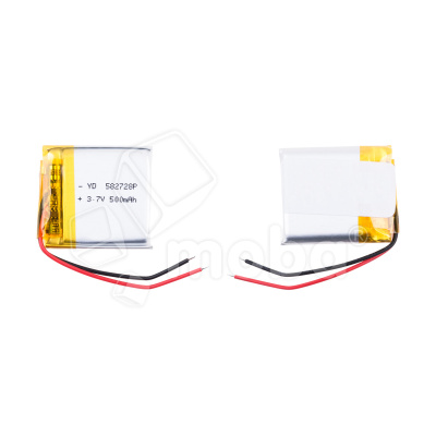 Аккумулятор универсальный 582728p 3,7v Li-Pol 500 mAh (5.8*27*28 mm)