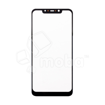 Стекло для переклейки Xiaomi Pocophone F1 в сборе с OCA пленкой Черный - OR (Mitsubishi)