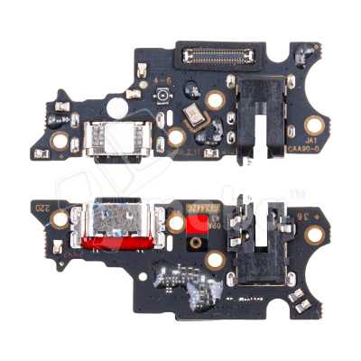 Шлейф для OPPO A3x 4G (CPH2641) плата на системный разъем/разъем гарнитуры/микрофон