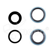 Стекло камеры для iPhone 16/16 Plus (комплект 2 шт.) Бирюзовый