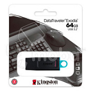 USB-флеш (USB 3.2) 64GB Kingston DataTraveler Exodia Черный