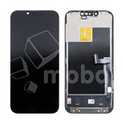 Дисплей для iPhone 13 Pro (A2640) в сборе с тачскрином Черный - (Soft OLED, Full HD, 120 Гц) (с верификацией = с привязкой без ошибки)