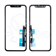 Стекло для переклейки iPhone Xr в сборе с тачскрином и OCA пленкой Черный - OR (Mitsubishi)
