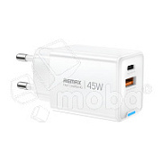 Сетевое зарядное устройство USB/Type-C Remax CA05 (45W, QC4.0, PD, 2 порта, GaN) Белый