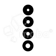 Стекло камеры для Xiaomi Poco X6 Pro 5G (2311DRK48G) (комплект 4 шт.) Черный