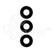 Стекло камеры для Samsung Galaxy S21 FE (G990B) (комплект 3 шт.) Черный