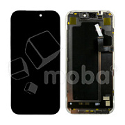 Дисплей для iPhone 17 Pro (A3523) в сборе с тачскрином Черный - (Soft OLED, Full HD, 120 Гц) (площадка под IC)