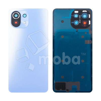 Задняя крышка для Xiaomi Mi 11 Lite/Mi 11 Lite 5G/11 Lite 5G NE (M2101K9AG/M2101K9G/2109119DG) Голубой - Премиум