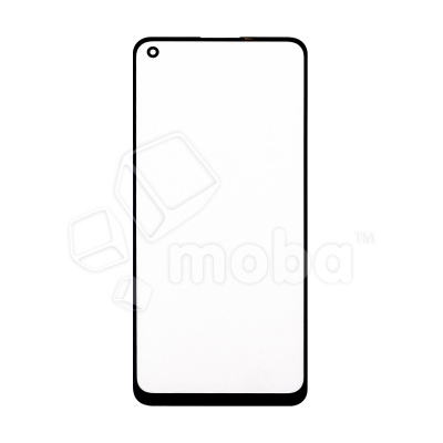 Стекло для переклейки Realme 8 4G/8 Pro (RMX3085/RMX3081) в сборе с OCA пленкой Черный - OR (Mitsubishi)