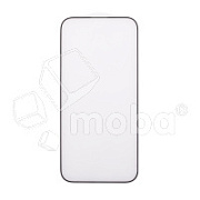 Защитное стекло "Матовое" для iPhone 15 Pro Черный (Закалённое, полное покрытие)