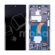 Дисплей для Samsung Galaxy S22 Ultra (S908B/S9080) модуль с рамкой Черный - (OLED)