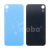 Задняя крышка для iPhone Xr (A2105) Голубой (стекло, монолит, широкий вырез под камеру, логотип) - Премиум