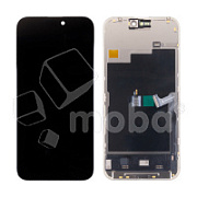 Дисплей для iPhone 15 Pro Max (A3106) в сборе с тачскрином Черный - DD (Soft OLED, Full HD, 120 Гц) (площадка под IC)