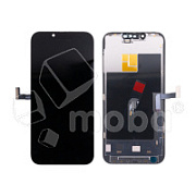 Дисплей для iPhone 13 Pro (A2640) в сборе с тачскрином Черный - (Soft OLED, Full HD, 120 Гц) (площадка под IC)