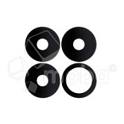 Стекло камеры для Realme 8 4G/8 Pro (RMX3085/RMX3081) (комплект 4 шт.) Черный