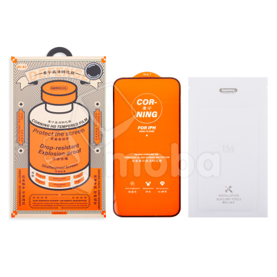 Защитное стекло Remax Medicine Glass GL-83 для iPhone 15 Plus/16 Plus (сверхпрочное) Черный