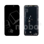 Дисплей для iPhone Xs (A2097/A1920) в сборе с тачскрином Черный - (Hard OLED, Full HD)