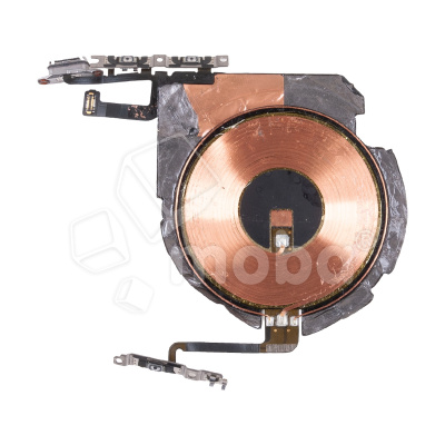 Шлейф для iPhone 12/12 Pro (A2403/A2407) на беспроводную зарядку/кнопку включения/кнопки громкости - Премиум