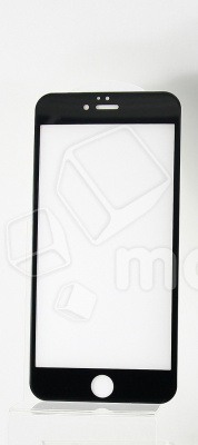 Защитное стекло "Стандарт" для iPhone 6/6S Черный (Полное покрытие)