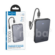 Внешний Аккумулятор (Power Bank) Hoco J170 10000 mAh (22.5W, 20W, PD, Type-C, кабель Type-C, LED дисплей) Серый