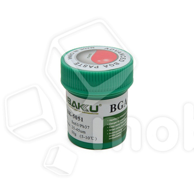 Паста паяльная BAKU BK-5051 (40 г, среднетемпературная 183°C)