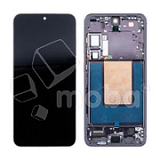 Дисплей для Samsung Galaxy S24+ (S926B) модуль с рамкой Черный - (OLED) (Full Size)