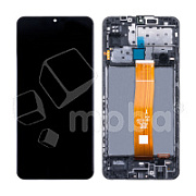 Дисплей для Samsung Galaxy M12 (M127F) модуль c рамкой Черный - OR Ref. (SP)