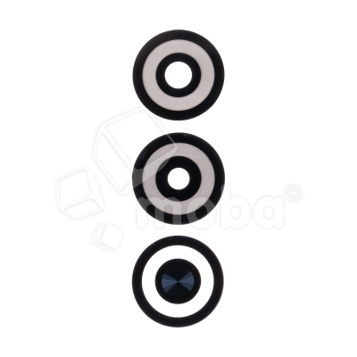 Стекло камеры для Infinix Smart 8 (X6525) (комплект 3 шт.) Черный