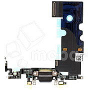 Шлейф для iPhone 8 на системный разъем/микрофон Черный