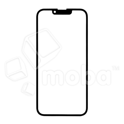Стекло для переклейки iPhone 13 Pro Max в сборе с OCA пленкой Черный - OR (Mitsubishi)